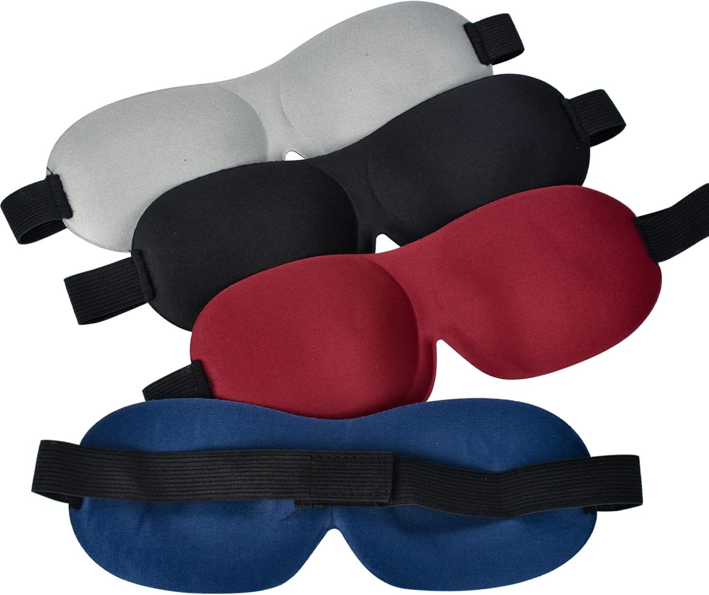 4 Pcs Sleep Mask 3D Eye Mask for Sleeping Eye Covers for Back and Side Sleeper at Travel, Sleep, Airplane V1258-DP02-B-1341