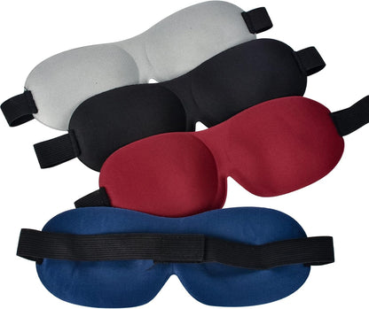 4 Pcs Sleep Mask 3D Eye Mask for Sleeping Eye Covers for Back and Side Sleeper at Travel, Sleep, Airplane V1258-DP02-B-1341