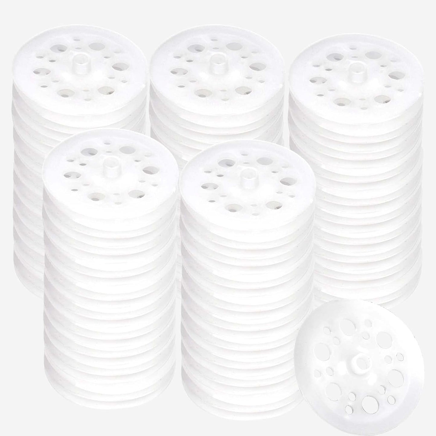 45mm Polypropylene Washers - 100 Pcs Load Spreading Foam Board Washers V1258-DP02-B-1355