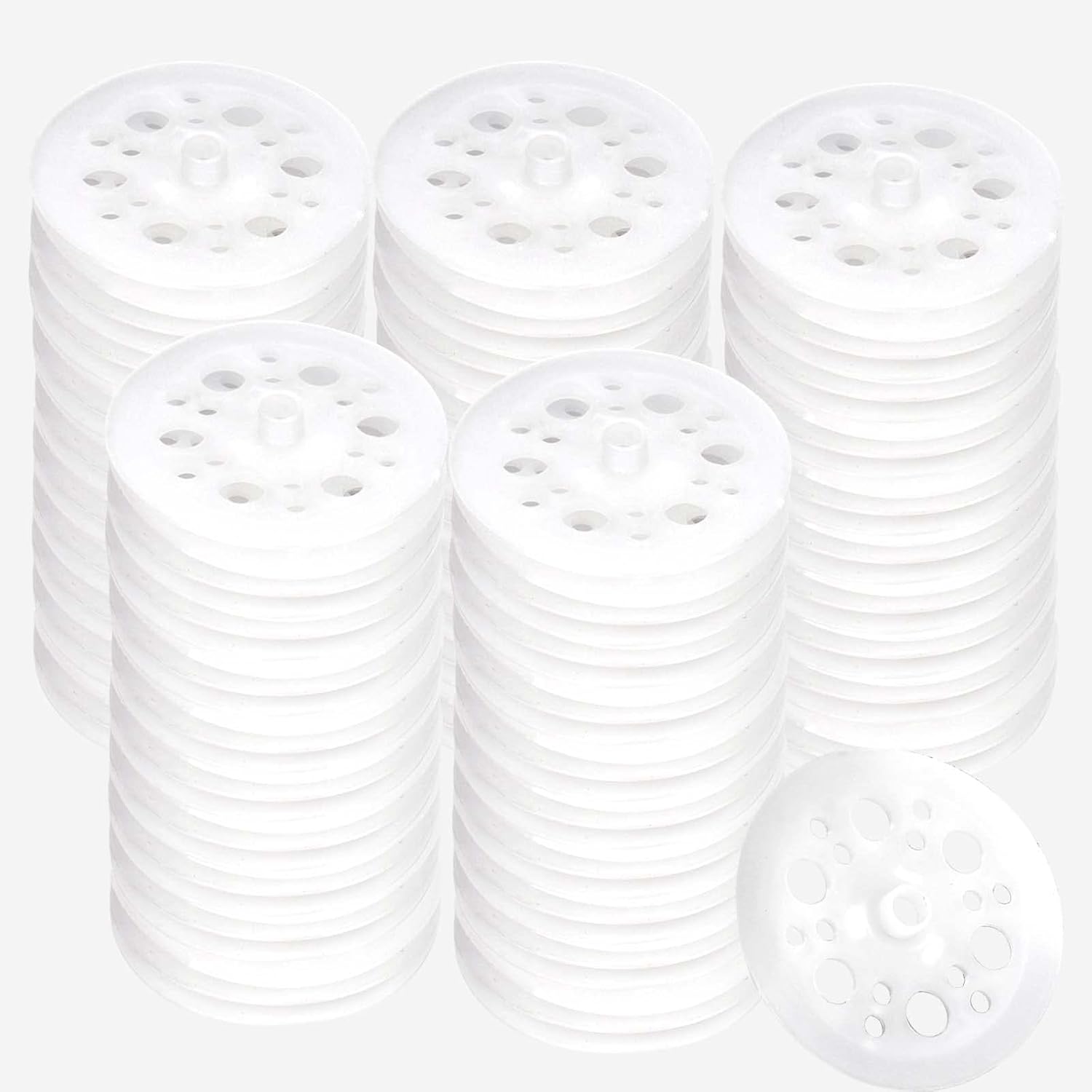 45mm Polypropylene Washers - 100 Pcs Load Spreading Foam Board Washers V1258-DP02-B-1355