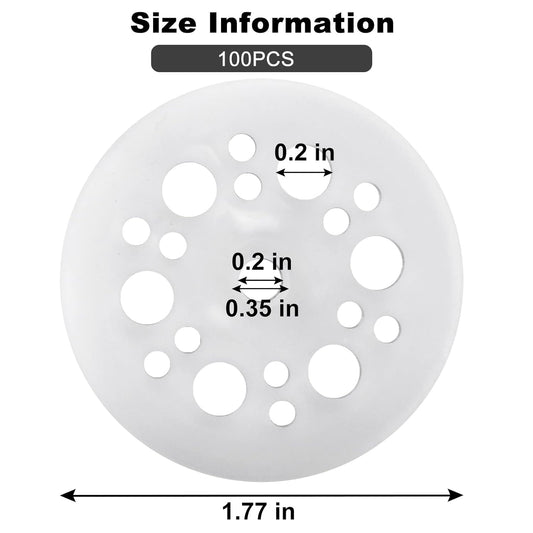 45mm Polypropylene Washers - 100 Pcs Load Spreading Foam Board Washers V1258-DP02-B-1355