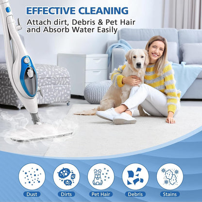 6 Pack Replacement Steam Mop Pads Compatible for PurSteam ThermaPro 10-in-1 V1258-DP02-B-1358