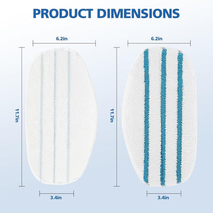 6 Pack Replacement Steam Mop Pads Compatible for PurSteam ThermaPro 10-in-1 V1258-DP02-B-1358