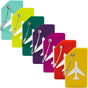 Mini Jewelry Travel Case and 7 Pack Silice Luggage Tag Travel Suitcase Tags with Name ID Card V1258-DP02-B-1366