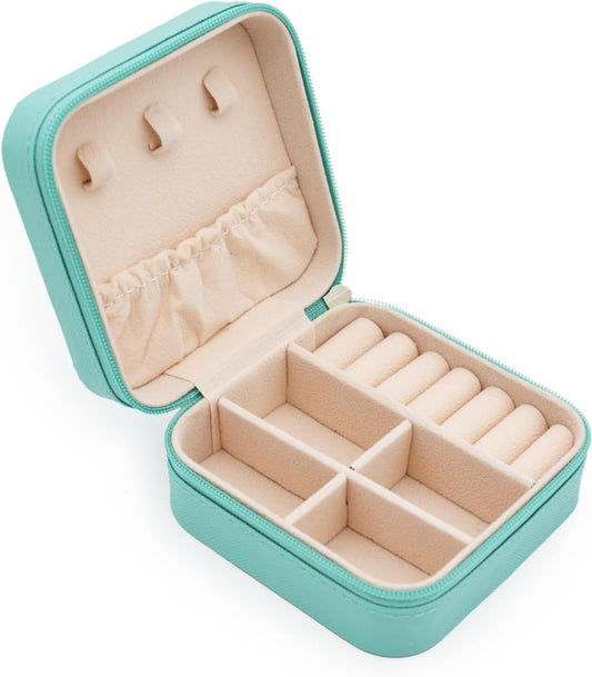 MODENGKGJIAN Mini Jewelry Travel Case, TSA Approved Luggage Tag, Perfect size to fit in your carry- luggage V1258-DP02-B-1367