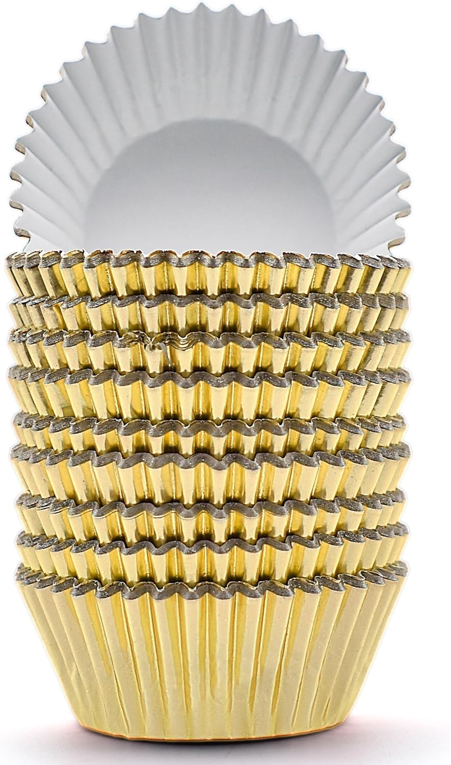 200 Pcs Gold Foil Cupcake Liners Standard Baking Cups Muffin Paper Cases V1258-DP02-B-1373