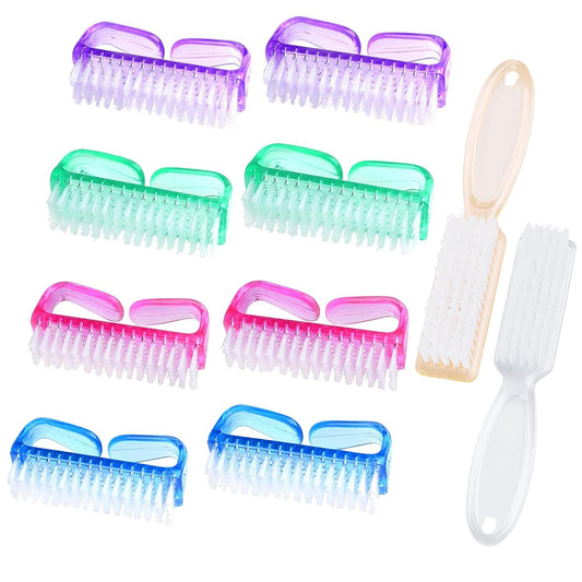10 Pcs Handle Grip Nail Brush, Hand Fingernail Scrub Cleaning Brushes for Toes and Nails Cleaner, Pedicure V1258-DP02-B-1377