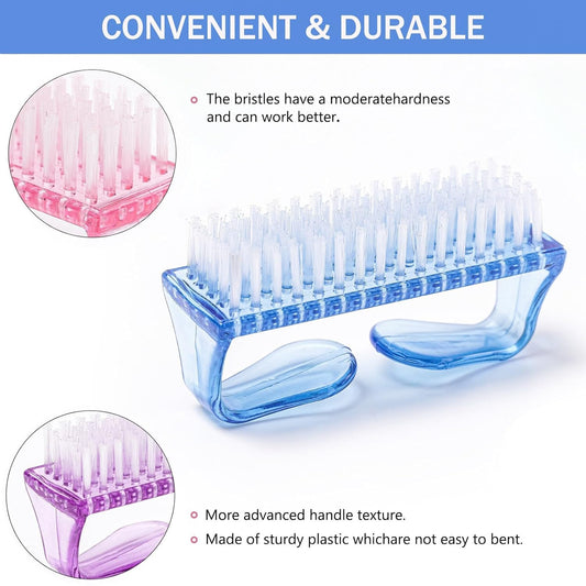 4PCS Wide Tooth Detangling Comb, Large Hair Styling Comb for Curly, Hand Fingernail Scrub Cleaning Brushes V1258-DP02-B-1379