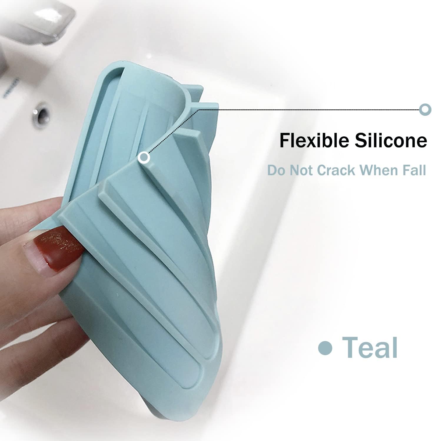 Soap Dish Holder for Shower, Self Draining Soap Tray for Bathroom, Extend Soaps Life and Keep Dry V1258-DP02-B-1380