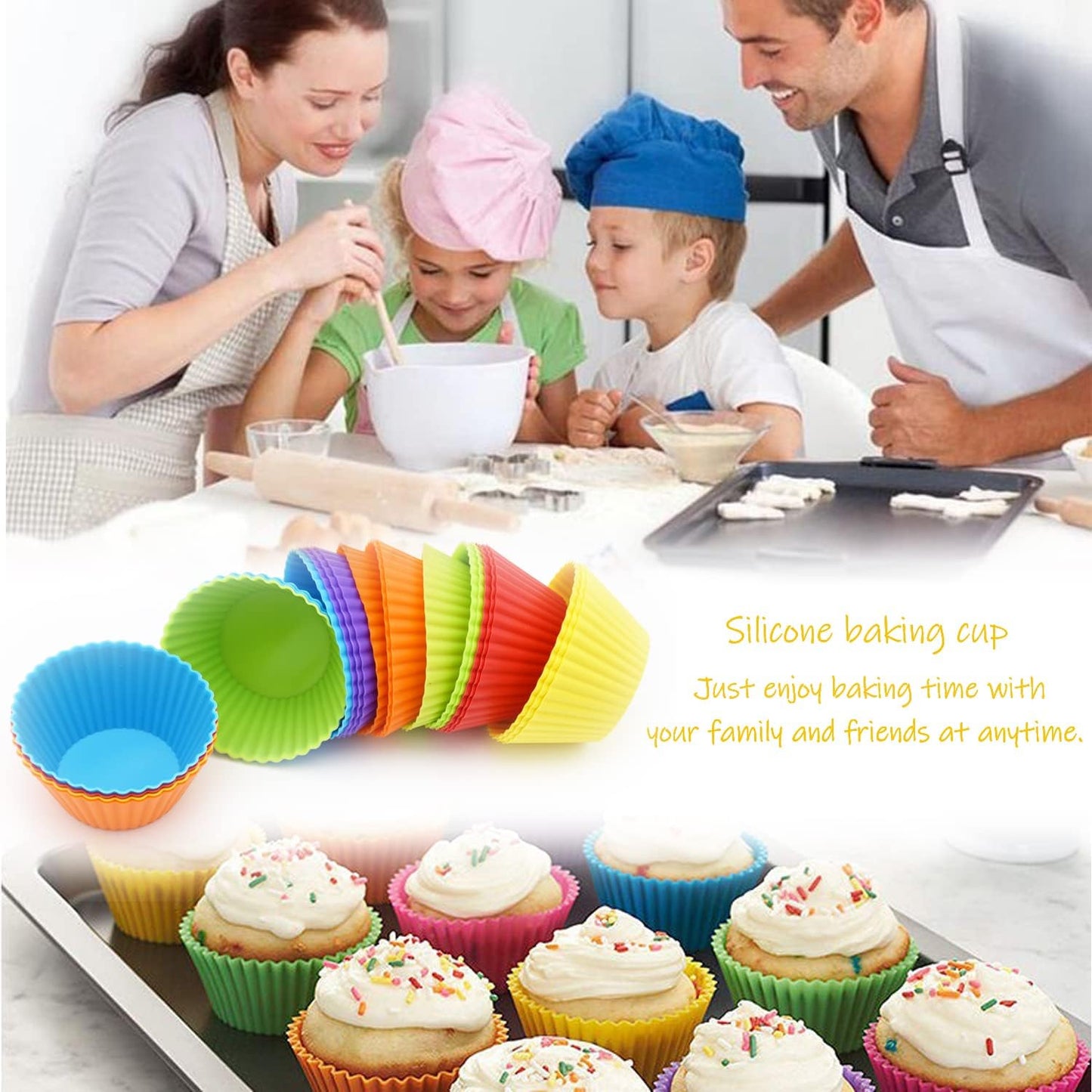 Cupcake Liners Standard Baking Cups Muffin Paper Cases V1258-DP02-B-1381