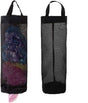 Plastic Bag Holder, Grocery Bag Holder Mesh Hanging Storage Bag Dispenser (Black 2 Packs) V1258-DP02-B-1388