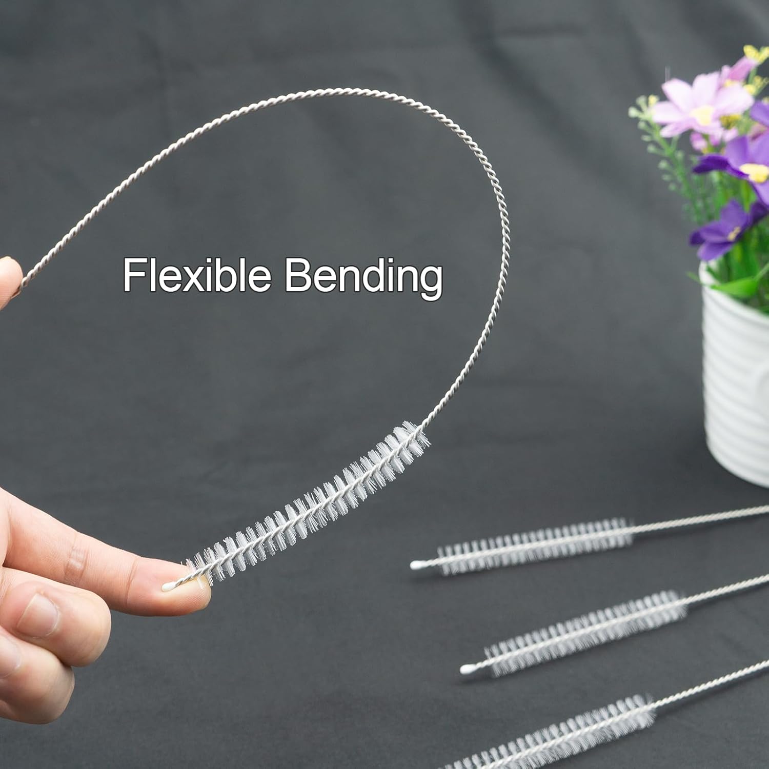 10 PCS Straw Cleaner Brush and 5Pcs Replacement Clear Straw for Stanley Cup 14oz 20oz Tumbler V1258-DP02-B-1397