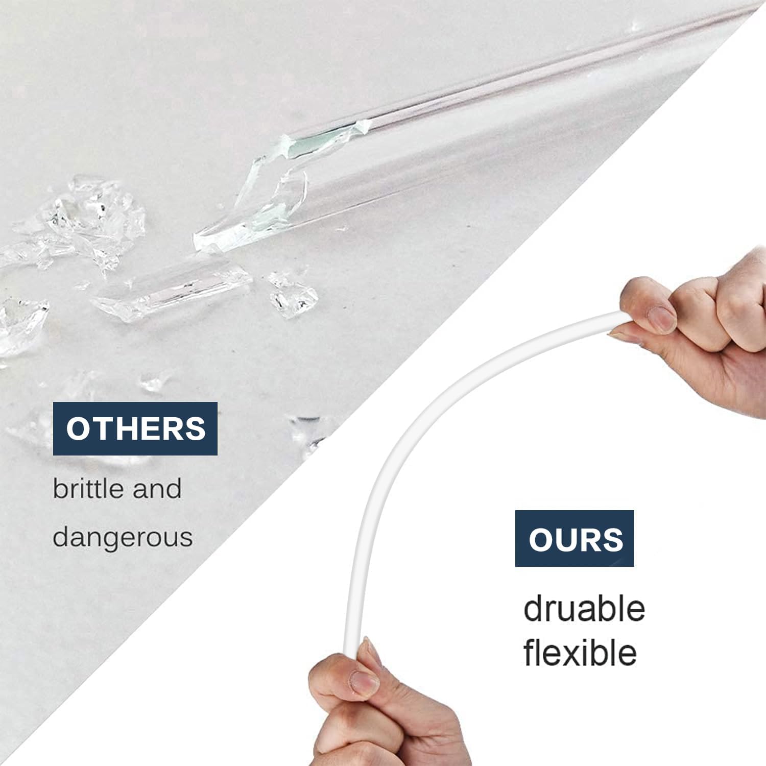 10 PCS Straw Cleaner Brush and 5Pcs Replacement Clear Straw for Stanley Cup 14oz 20oz Tumbler V1258-DP02-B-1397