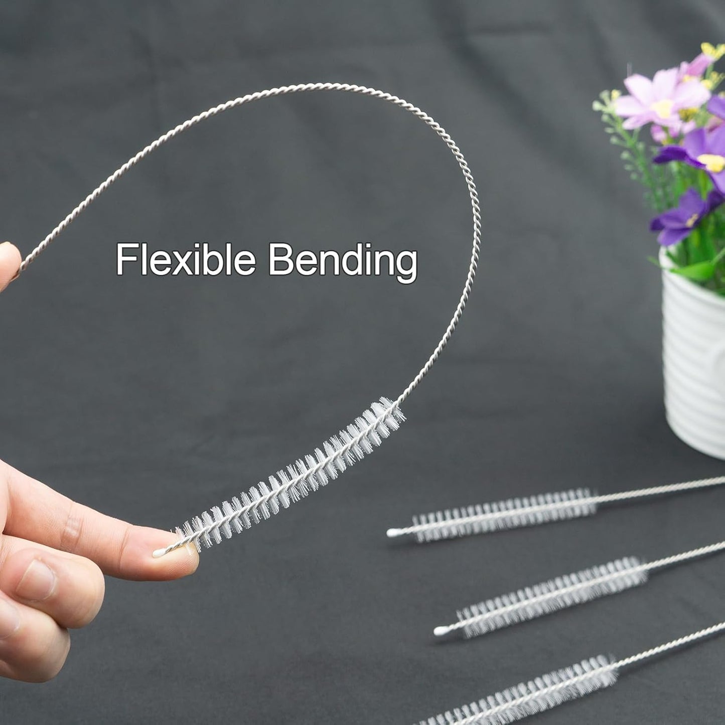 10 PCS Straw Cleaner Brush For Stanley Cup and 5 Pcs Replacement Colors Straw for Stanley Cup 14 oz 20 oz V1258-DP02-B-1400