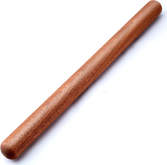 French Rolling Pin, 17.7 Inches Wood Rolling Pin for Baking Extra Lg Thickened, Classic Wooden Dough Roller V1258-DP02-B-1406