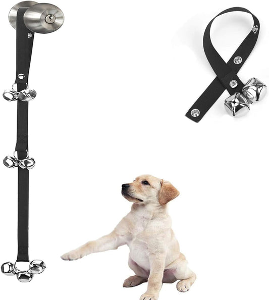 Upgraded Puppy Bells Dog Doorbells for Door Knob/Potty Training/Go Outside-Dog Puppies Dogs Doggy Doggie V1258-DP02-B-1450