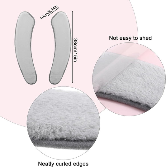 2 PCS Thick and Elastic Toilet Seat Cushion Cover, Washable Soft Padded Toilet Seat Elongated, Easy Install V1258-DP02-B-1469