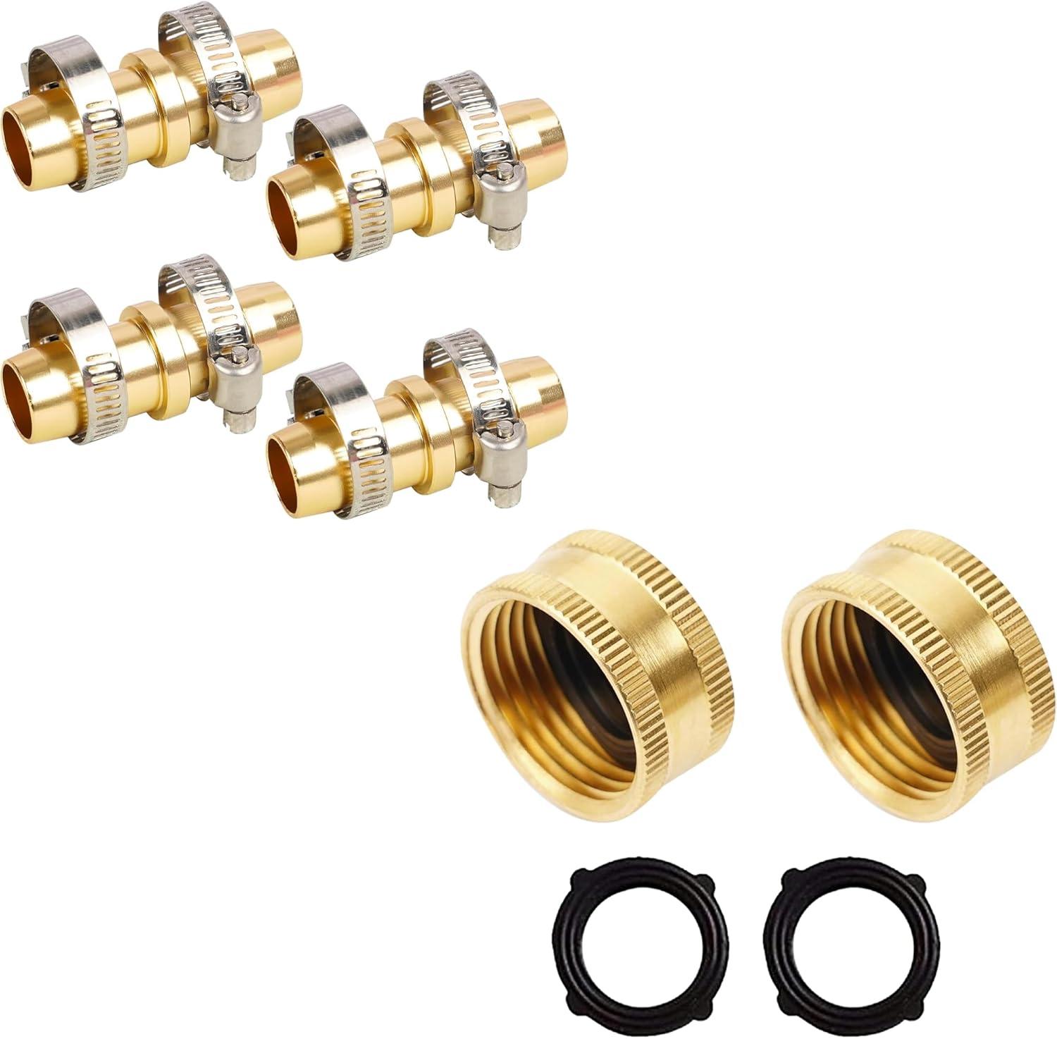 Garden Hose Repair Kit + Hose End Caps V1258-DP02-B-147