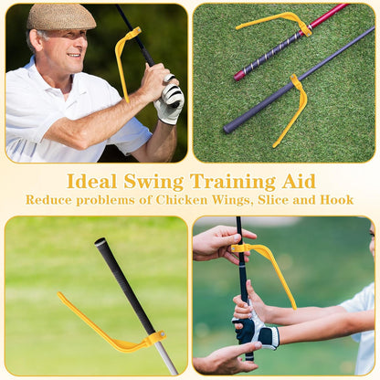 Xindojuz Golf Swing Training Aid, Golf Training Wrist Hinge Swing Correcting Trainer Tool, Stock Shot Setter V1258-DP02-B-1473