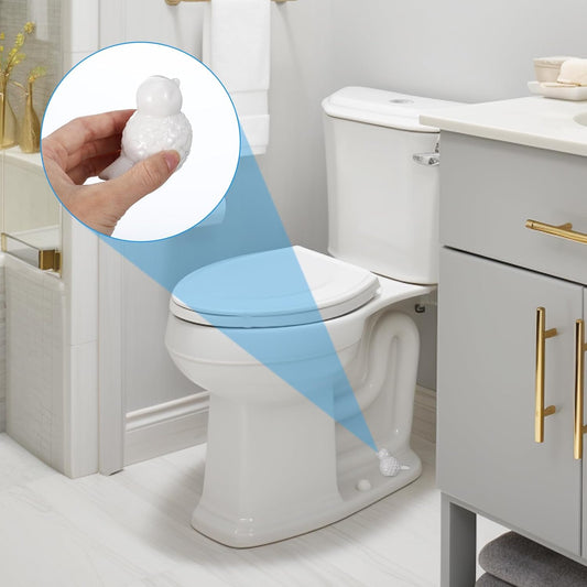 2 PCS Toilet Bolt Caps Ceramic Birds Decorative Toilet Caps for Bottom of Toilets Cute Bird Covers Bolts V1258-DP02-B-1475