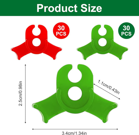 60Pcs Plant Training Clips, Reusable 90 Degrees Bud Trainer Lst Clips for Low Stress Training Plant Stem V1258-DP02-B-1476