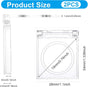 2 PCS Self-Adhesive Light Switch Cover Diamond Art Accessories, Power Pad Button Cover Clear Touch Push Start V1258-DP02-B-1477