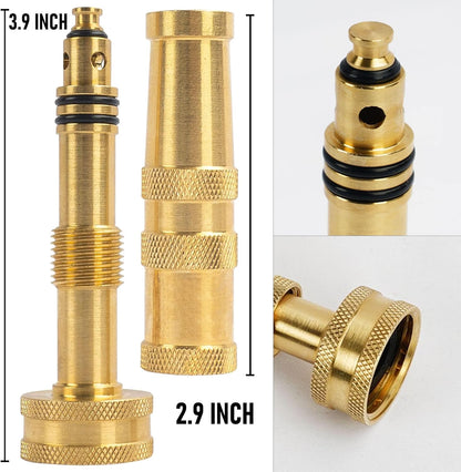 Garden Hose Repair Kit + Adjustable Twist Hose Nozzle V1258-DP02-B-148