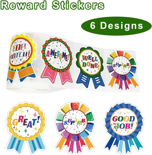 STARLIBOO Reward Stickers, Compliment Stickers, 300pcs Reward Labels, 2.2 * 2.8 Inches Teacher Classroom V1258-DP02-B-1488