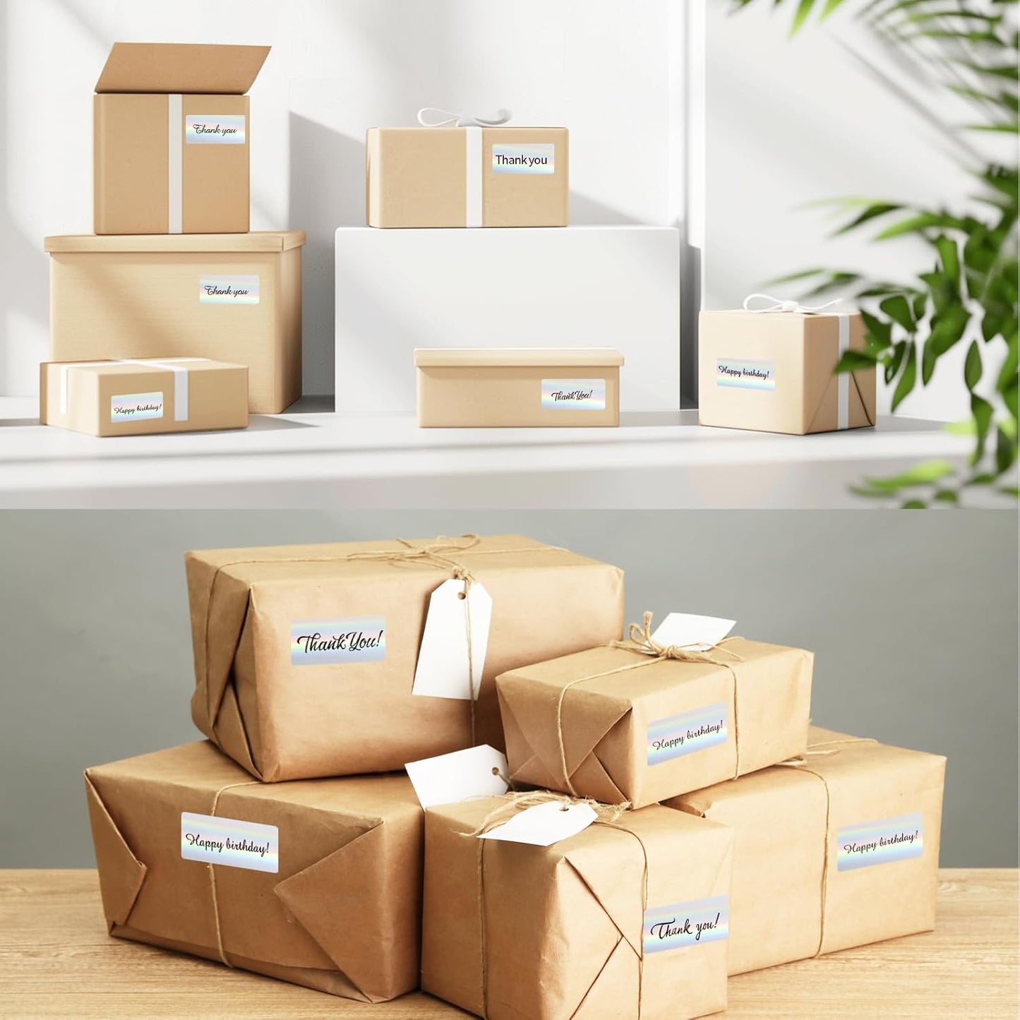 2x1 Inch Holographic Thermal Labels, Silver Glitter Thermal Printer Stickers, Waterproof Self-Adhesive V1258-DP02-B-1490