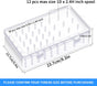 Homakover 42 Spools Sewing Thread Box Storage, Clear Plastic Thread Spools Holder, Embroidery Organizer V1258-DP02-B-1499