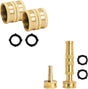 Garden Hose Adapter + Nozzle Twist and Nozzle Jet V1258-DP02-B-150