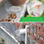 CONLI 8 Pack Gutter Guard, 3.5 Inch Expandable Aluminum Downspout Filter, Leaf Guards for Gutters, Gutter V1258-DP02-B-1508