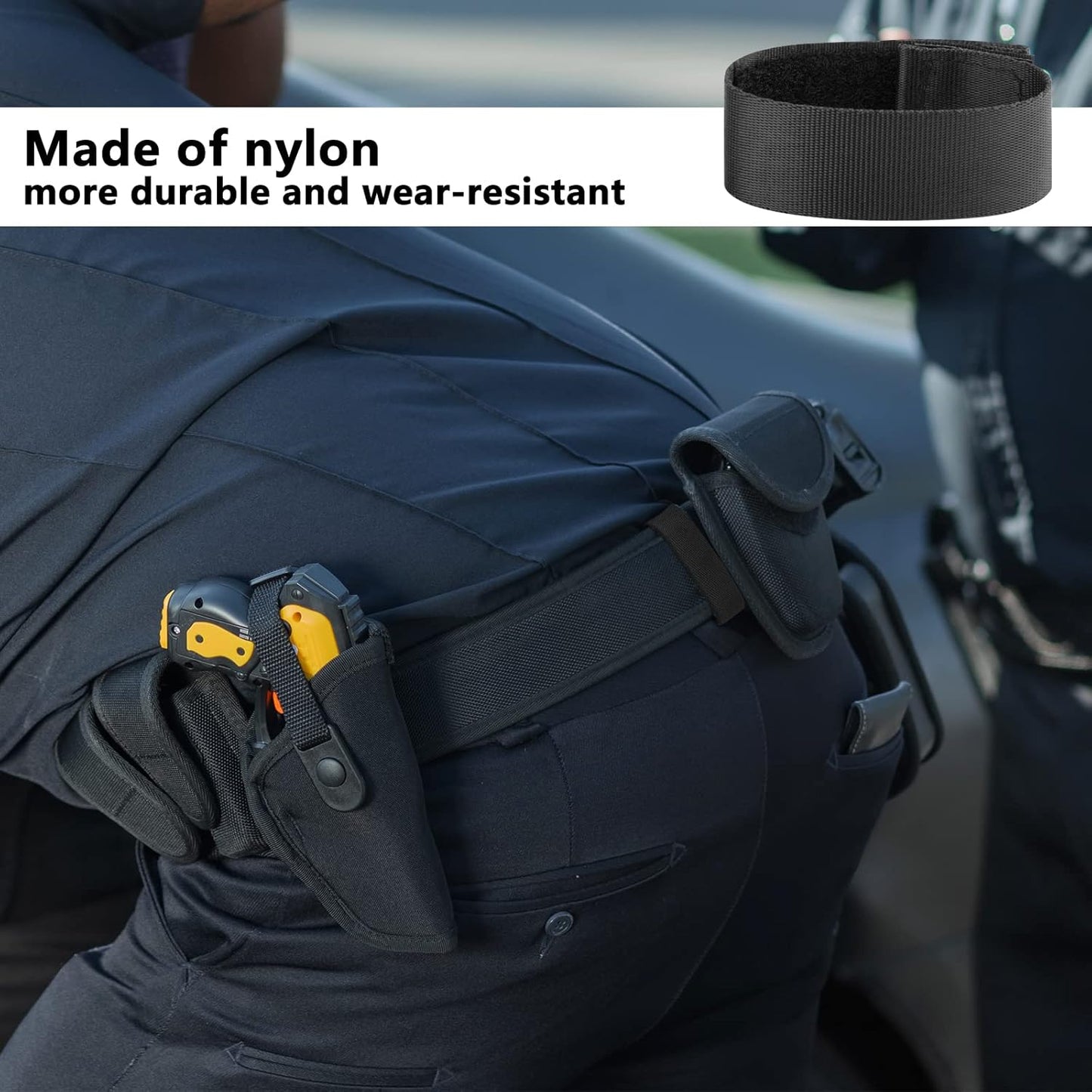 Homakover Tactical Duty Belt Keeper - Nylon, 1.5" Wide Web Belt V1258-DP02-B-1509