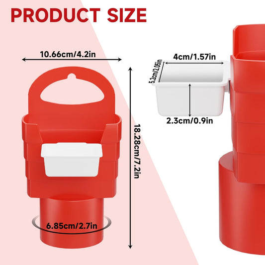 French Fry Holder and Dip Sauce Holder Set for Car, Mini Sauce Holder for On-The-Go Snacking, Idea for Men V1258-DP02-B-1510