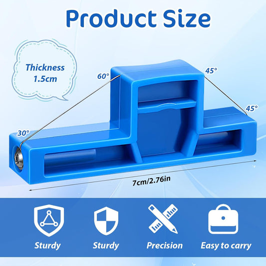 Xindojuz Angle Cutting Clay Tool, Steel Wire Bevel Cutter Small Pottery Angle Clay Trimming Tools Plastic V1258-DP02-B-1521