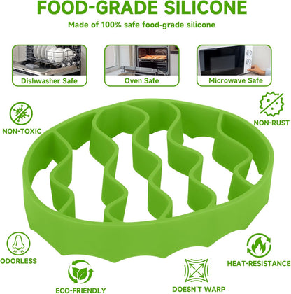 Silicone Roasting Rack, Silicone Cooker Rack Kitchen Cooking Accessories for Baking Cooking Steaming Cooling V1258-DP02-B-1536