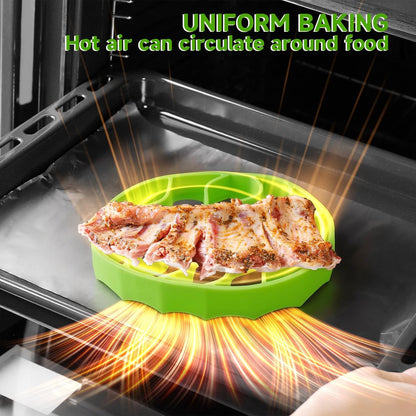 Silicone Roasting Rack, Silicone Cooker Rack Kitchen Cooking Accessories for Baking Cooking Steaming Cooling V1258-DP02-B-1536
