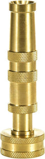 Heavy-Duty Brass Hose Nozzle, Adjustable Twist Hose Nozzle, Jet Sweeper Nozzle, Garden Sprayer V1258-DP02-B-154