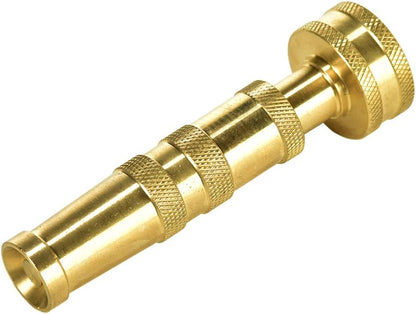 Heavy-Duty Brass Hose Nozzle, Adjustable Twist Hose Nozzle, Jet Sweeper Nozzle, Garden Sprayer V1258-DP02-B-154