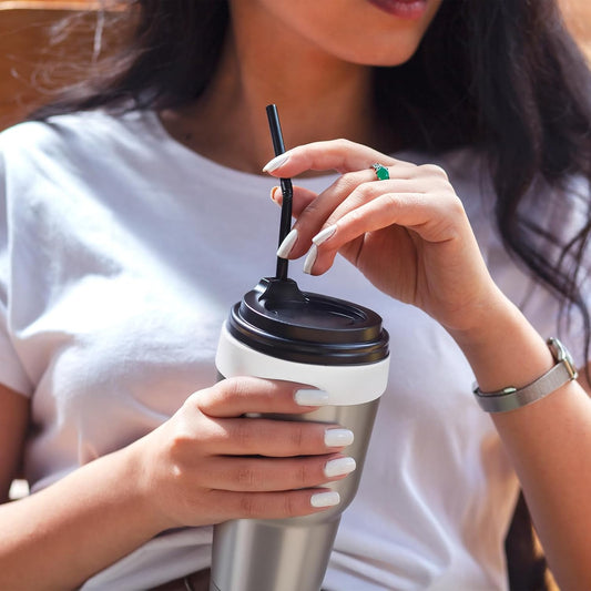 Silicone Ring for 30 & 40 oz Stainless Steel Tumbler,Reusable Iced Coffee Cup Ring,Durable Drink Sleeve for V1258-DP02-B-1544