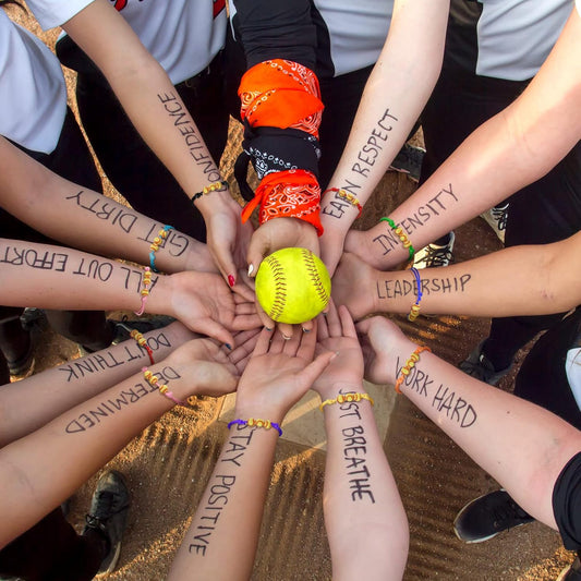 Glenmal 30 Pieces Softball Charm Bracelet Softball Gifts Baseball Party Favors Adjustable Inspirational Sport V1258-DP02-B-1548