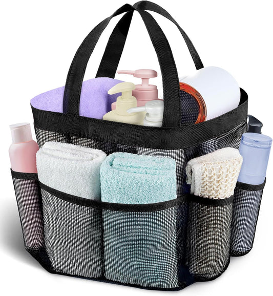 Mesh Shower Caddy Portable, Quick Dry Hanging Shower Tote Bag for College Dorm Room Essentials, Large V1258-DP02-B-1552