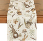 Bunny Rabbit Eucalyptus Eggs Carrots Easter Table Runner, Seasonal Spring Kitchen Dining Table Decoration for V1258-DP02-B-1594