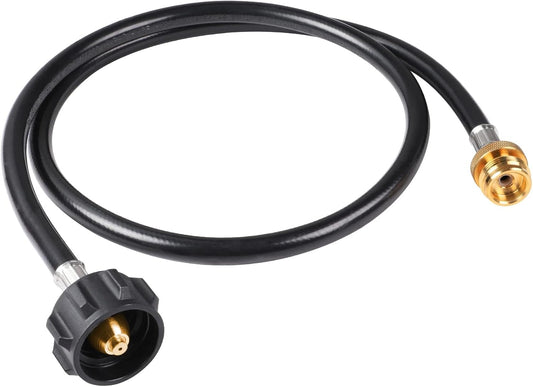 4 FT Propane Hose Adapter for Buddy Heaters, Coleman Camping Stoves, Blackstone 17" 22" Tabletop Griddles, V1258-DP02-B-163