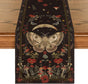 Poppy Moth Mushroom Moon Fall Table Runner, Seasonal Autumn Kitchen Dining Table Decoration for Home Party V1258-DP02-B-1657