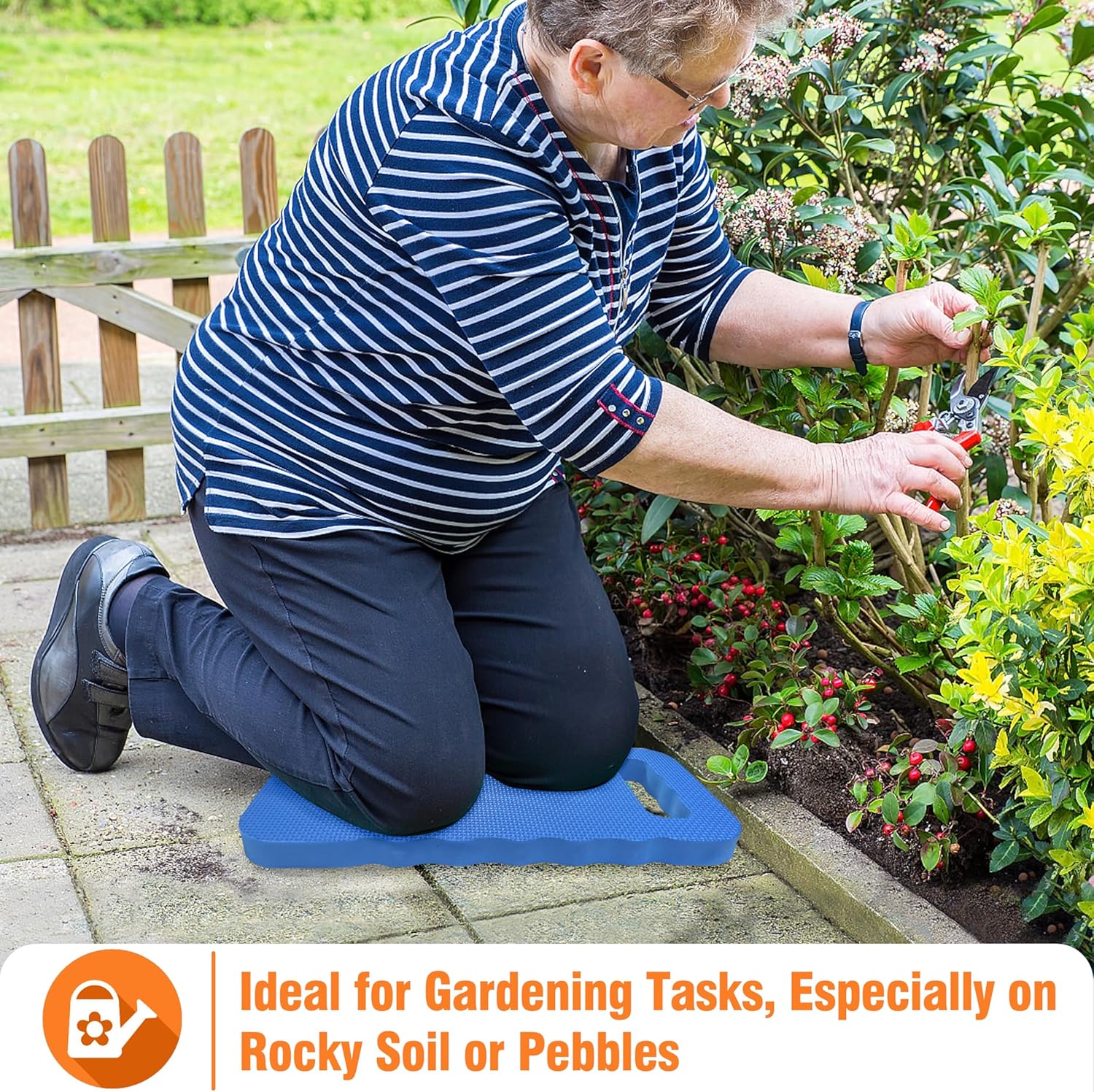 Garden Kneeling Pad - for Gardening, Baby Bath, Yoga, Pilates, Exercise, Blue V1258-DP02-B-166