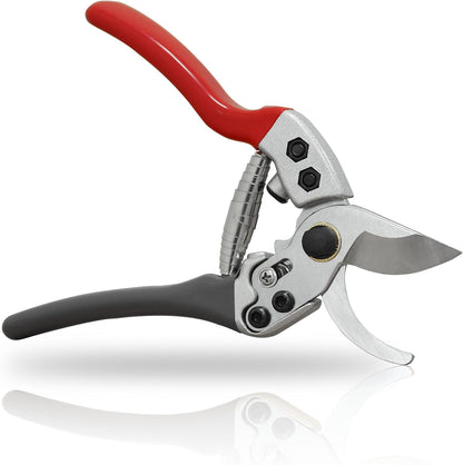 8" Bypass Prunning Shear Garden Scissors, SK5 Sharp Precision Cut Steel Blade Pruner, Blade Lock V1258-DP02-B-170