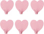 6 Pack Heart Shaped Decorative Wall Hooks, Stainless Steel Strong Adhesive Wall Hook for Home Kitchen V1258-DP02-B-1709