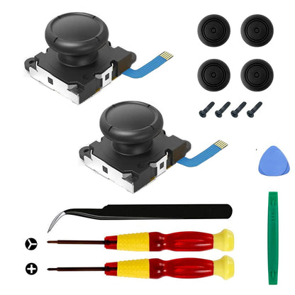 2-Pack Replacement Joystick Analog Thumb Stick Repair Kit for Nintendo Switch / Switch OLED Model / Switch V1258-DP02-B-172