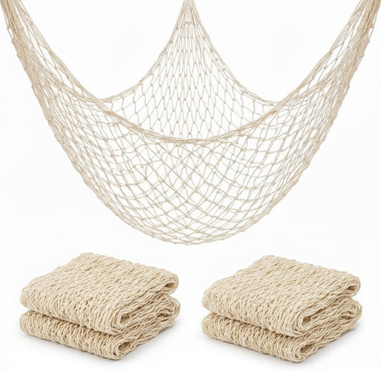 Fish Net Decorations for Party - 2PCS 39.37 * 78.74 in Fishing Net Decoration Netting for Wall Photo Hanging V1258-DP02-B-1735